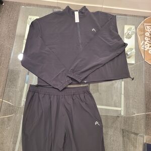 Dark Gray Tracksuit with Subtle Logo